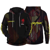 Cyberpunk Samurai Hoodies Jacket Game Cyberpunk 2077 3D Hoody Pants Sportwear